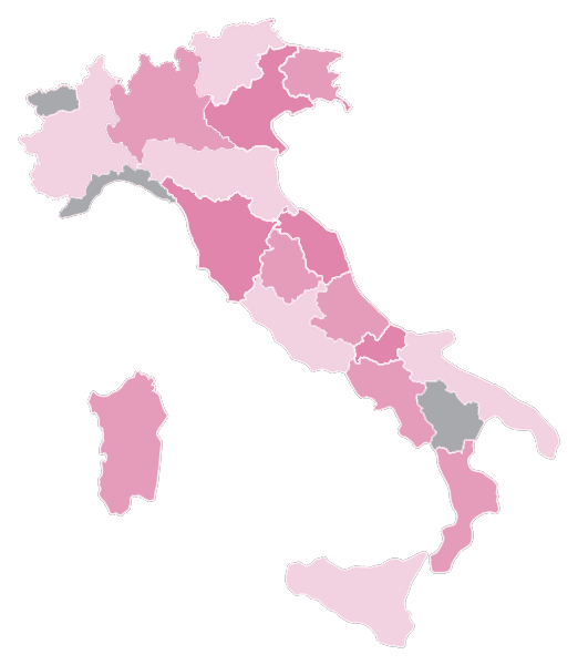 Carte des vins d'Italie