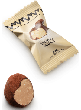 Chocolat Truffes blanches - 36.6% de noisettes (de 100g à 1kg)