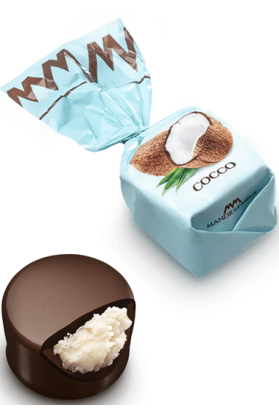 Chocolat fourré à la coco (de 100g à 1kg)