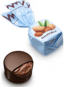 Chocolat fourré à crème aux amandes (de 100g à 1kg)