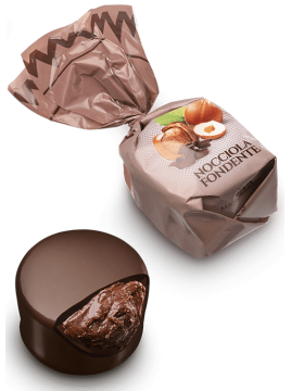 Chocolat noir fourré aux noisettes (de 100g à 1kg)